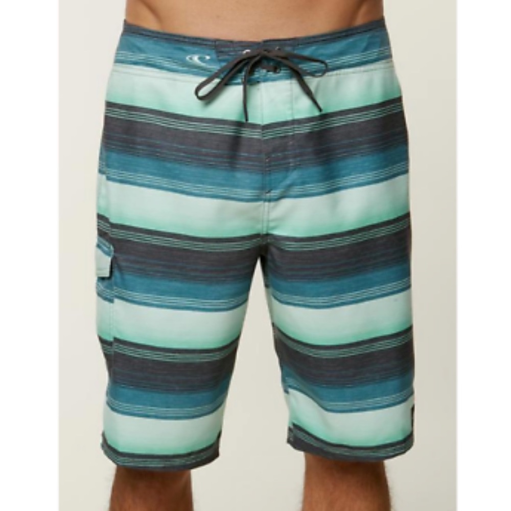 O'NEILL blue board shorts swim trunks Santa Cruz